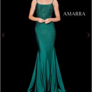 Gorgeous 22/23 Green Mermaid Sequin AMARRA Prom Dress